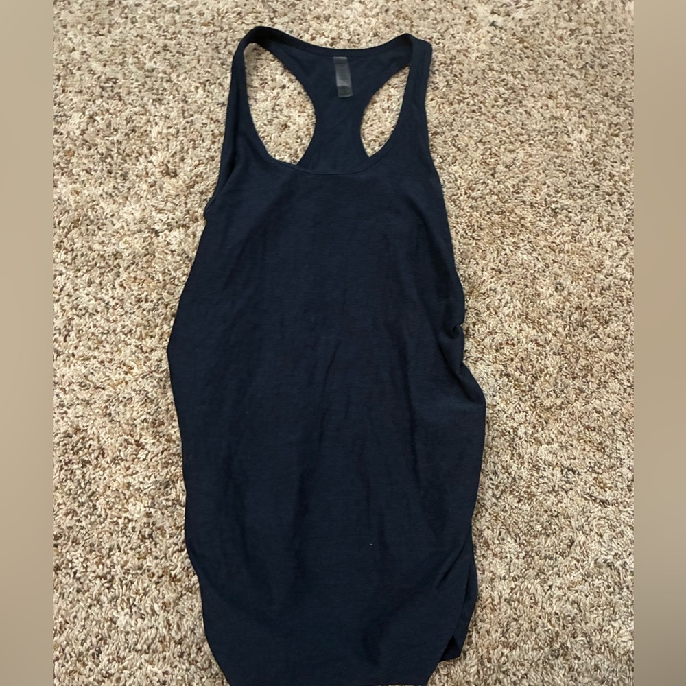 Beyond the Bump Navy Racerback Tank Top